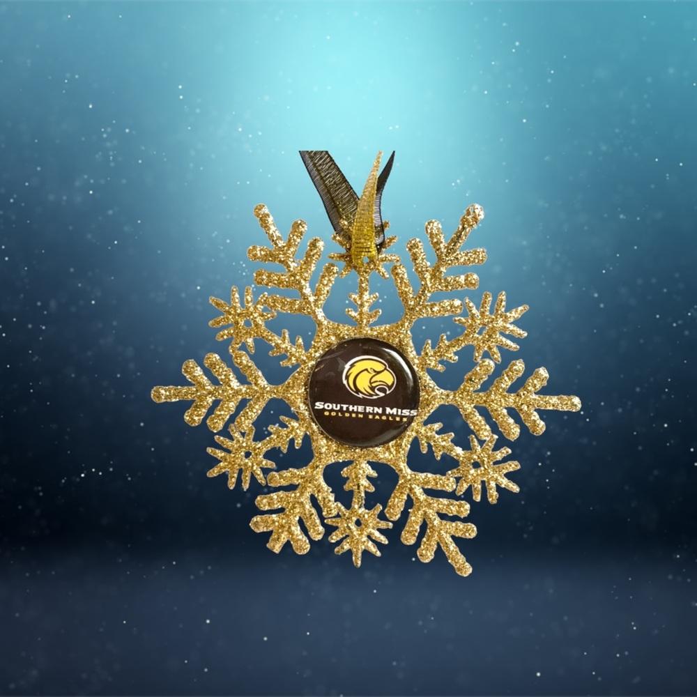 Southern Mississippi GOLDEN EAGLES Snowflake *NEW*